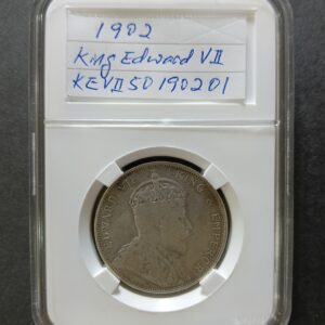 Straits Settlements 50 Cents Silver Coin - King Edward VII 1902