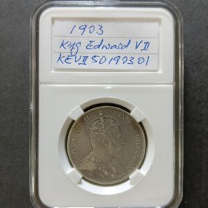 Straits Settlements 50 Cents Silver Coin - King Edward VII 1903